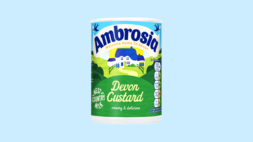 Ambrosia Devon Custard can