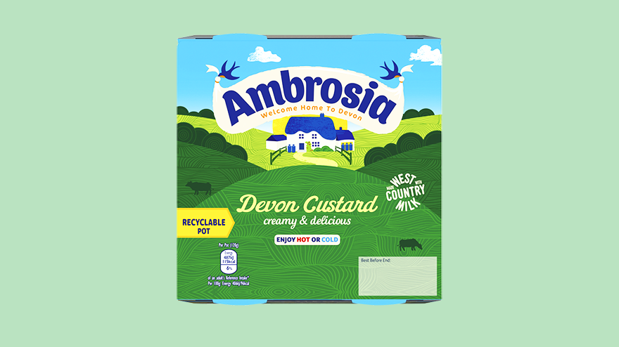 Ambrosia Devon Custard pots 4 pack