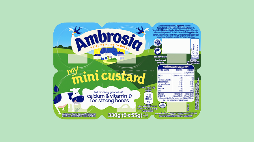 Ambrosia my mini custard