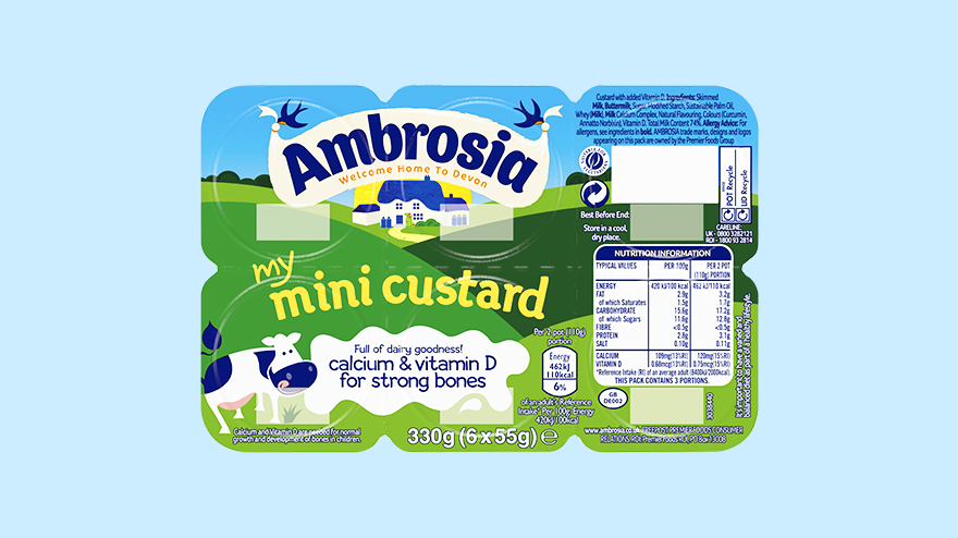 Ambrosia my mini custard