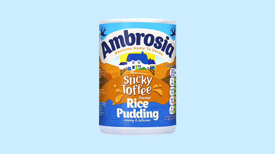 Ambrosia sticky toffee rice pudding